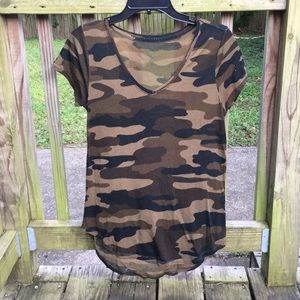Lucky Brand Camo Graphic Tee